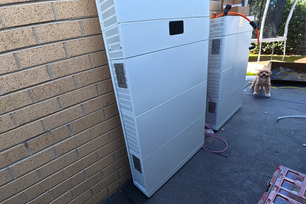 Home battery and inverter installed at a Melbourne property