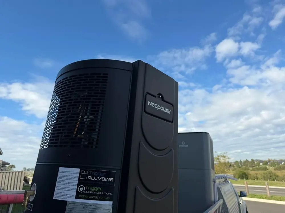 NeoPower heat pump hot water system installed in Melbourne