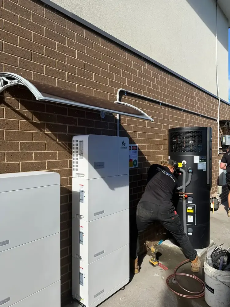 Home battery and heat pump installed by Trigger Group